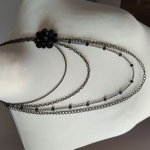 Multi layer chain necklace